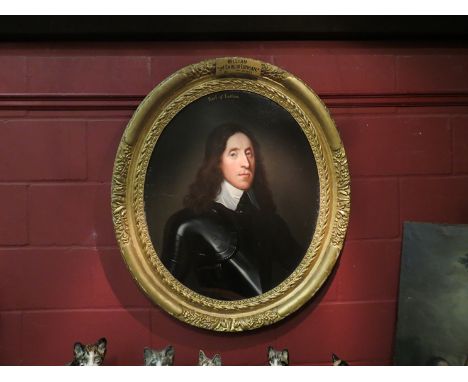 A 17th Century portrait of William 3rd Earl of Lothian, gilt frame, 73cm x 61cm