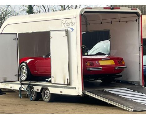 Bespoke, high-height, twin-axle car transporter from PRG Trailers in Cheshire. 2013 PRG ProSporter Monza twin-axle car traile