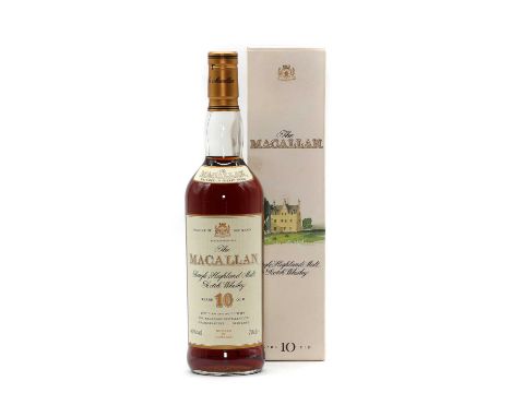 The Macallan, Single Highland Malt Scotch Whisky, 10 years old, matured in sherry wood, late 1990s/early 2000s bottling, 40% 