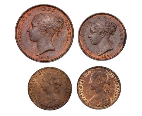 Victoria, Penny 1841, no colon after REG (S.3948) extremely fine or nearly so with traces of mint lustre; together with Victo
