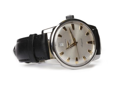 GENTLEMAN'S LONGINES CONQUEST AUTOMATIC STAINLESS STEEL WRIST WATCHoriginal purchase date 2013, the round silver coloured dia