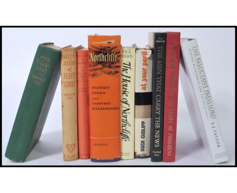 A selection of 20th century non fiction newspaper related books (hard backed) to include 'News paper Society 125 Years of Pro