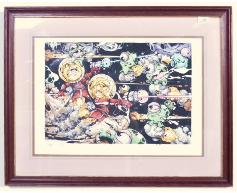 Cheo - ' Uranus Is Under Attack ' (2011) -&nbsp;A limited edition (No. 40/55) graffiti urban art print after Bristol Street a