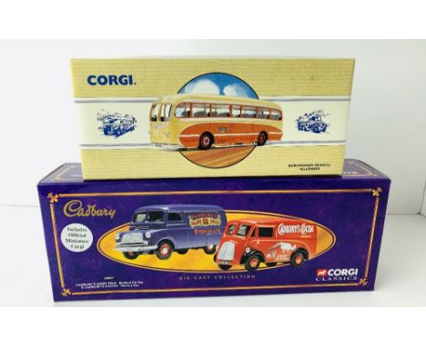 Corgi Cadburys Gift Set &amp; 1x 1/50 Scale Seagull Coach Boxed