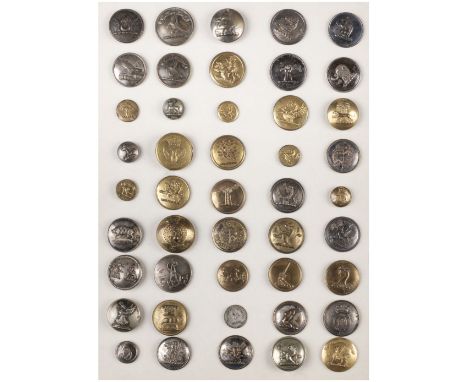* Livery Buttons. A collection of approximately 200 livery buttons, 19th century and later, brass, gilt metal, silvered metal