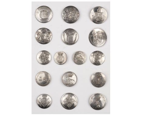 * Livery Buttons. A fine collection of 95 livery buttons mostly 19th century, including silvered button by Charles Jennens wi