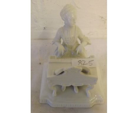 Vienna model of lady at piano 4” wide   