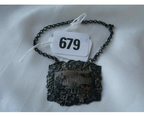 Whiskey ticket 1.75” wide Lon 1894    