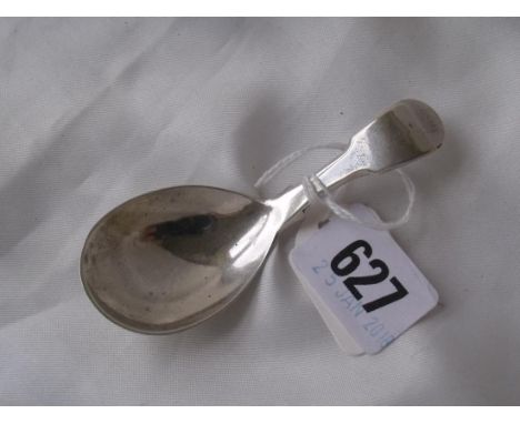 Georgian fiddle pattern caddy spoon  Lon 1824 by WS       
