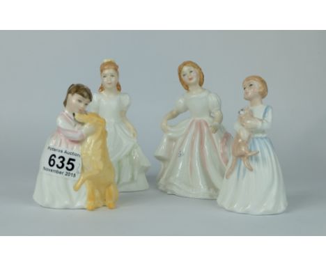 Royal Doulton figures Kerry HN3036, Amanda HN2996, My First Pet HN3122 and Buddies HN3396 (4)