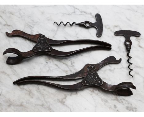 Helixophilia - a 19th century patent two-part lever corkscrew, by Lund, Patentee &amp; Maker, 24 Fleet St &amp; 57 Cornhill, 