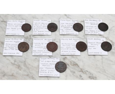 Tokens - Buck' Society halfpenny, 1796, Industry Supplieth Want, Freedom with Innocence, edge - Payable in London (D&amp;H Mi