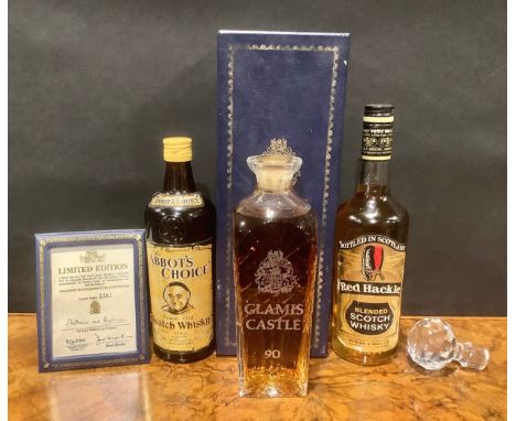 Whisky - a Royal Brierley Lead Crystal Decanter, containing a Specially Blended 25 Year Old Scotch Whisky, commissioned by Gl