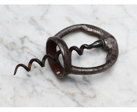 Helixophilia - a Plant's 1905 patent self-pulling corkscrew, The Magic, all-steel, reeded wire worm, no.12140, 9.5cm long 