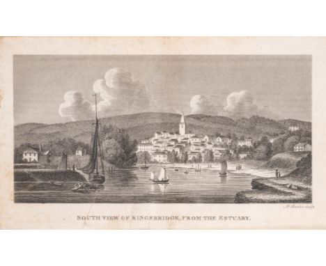 Devon.- Kingsbridge and Salcombe, with the Intermediate Estuary, historically and topographically depicted, 3 engraved plates