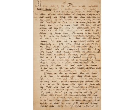 [Cook (Sir Edward Tyas, journalist, friend and editor of the writings of John Ruskin, 1857-1919)] [Diary], autograph manuscri