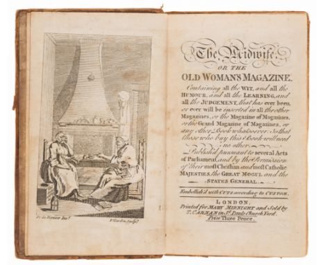 [Smart (Christopher) and others]. The Midwife, or The Old Woman's Magazine, vol. 1 only (of 3), engraved frontispiece and tit