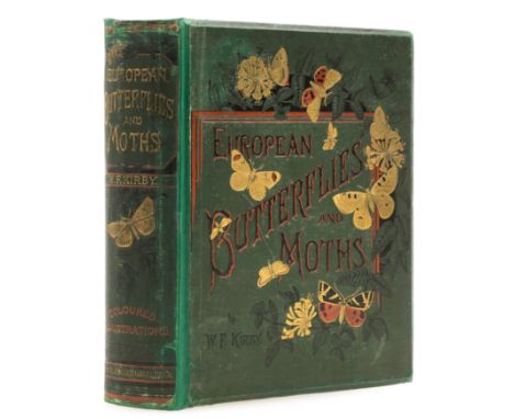 Kirby (W.F.) European Butterflies and Moths, first edition, 62 lithograph plates, all but one hand-coloured, tissue guards, s