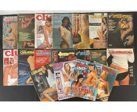 Top Shelf Collectibles - A collection of vintage CLUB INTERNATIONAL Magazines, 17 issues ranging from 1972-1981 together with