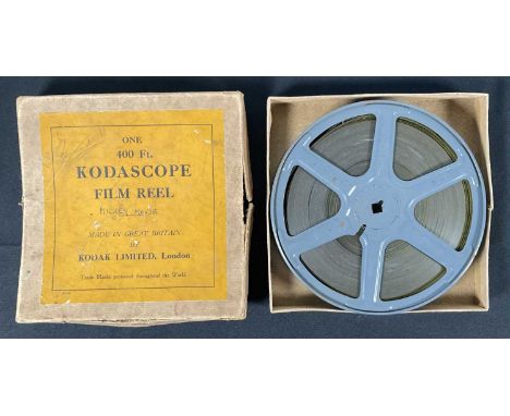 WALT DISNEY - A 16mm Kodascope Film Reel showing three Mickey Mouse short films - 'The Haunted House' (1929), 'Pioneer Days' 