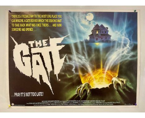 THE GATE (1987) UK Quad film poster Renato Casaro artwork, rolled***Condition*** (soft vertical crease in centre)