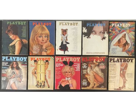 Top Shelf Collectibles - A group of vintage PLAYBOY adult men's lifestyle magazines, ranging from 1962-1978 including issues 