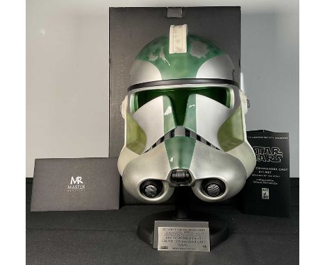 STAR WARS - A Master Replicas Star Wars Revenge of the Sith Clone Commander Gree Helmet, 2007 collectors society exclusive, l