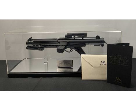 STAR WARS - A Master Replicas Star Wars SW-126 Stormtrooper E11 Blaster Rifle, in acrylic display case with certificate of au