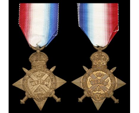 1914 Star (2) (No. 4483 Sepoy Nadar Khan, 127/Baluchis; No. 4165 Sepoy Muhammed Khan, 1/129/Baluchis.) nearly very fine (2) £