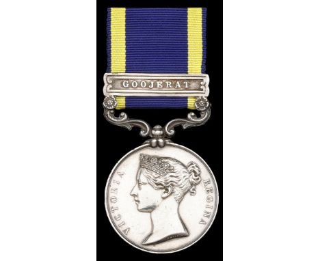 Punjab 1848-49, 1 clasp, Goojerat (Philip Parsons, 53rd Foot.) light edge bruising and contact marks, otherwise very fine  £3