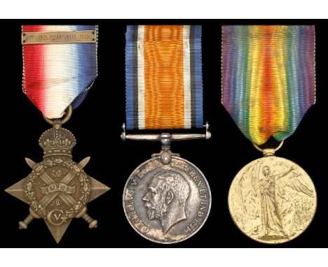 Three: Private J. Pegler, Royal Fusiliers  1914 Star, with clasp (SR-8369 Pte. J. Pegler. 4/R. Fus.); British War and Victory