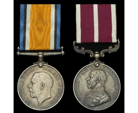 Pair: Sapper J. H. Pimm, Royal Engineers  British War Medal 1914-20 (279310 Spr. J. H. Pimm. R.E.); Army Meritorious Service 