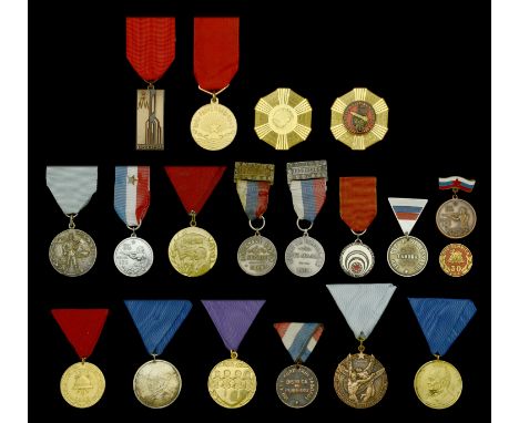 Yugoslavia, Social Federal Republic, Medal of Marshal Tito (2), First Class, gilt; Second Class, silvered; Commemorative Meda