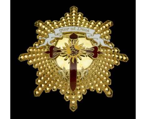 Portugal, Republic, Order of St Michael of the Wing, Star, 86mm, silver-gilt and enamel, unmarked, of recent manufacture, ext