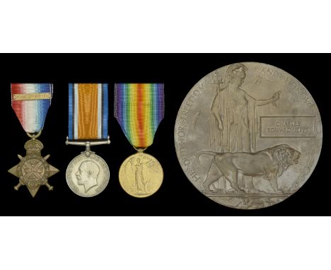 Three: Private C. E. Jepps, Highland Light Infantry, who was killed in action in First Battle of the Aisne on 17 September 19