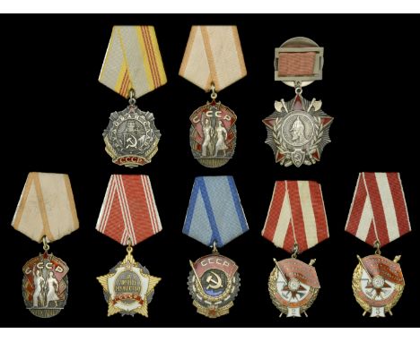 Union of Soviet Socialist Republics, Order of Alexander Nevsky, breast badge, type 1, variation 3, with rectangular suspensio