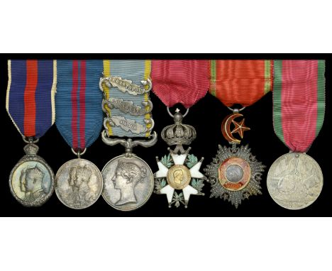 The Crimean campaign group of six awarded to Lieutenant-Colonel George, Lord Bingham, Coldstream Guards, Aide-de-Camp to his 