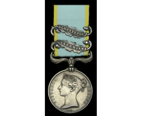 Crimea 1854-56, 2 clasps, Inkermann, Sebastopol, unnamed as issued, a few light scratches and edge bruises, otherwise very fi