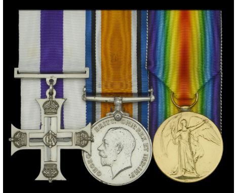 A Great War ‘London Ridge, Passchendaele 1917’ M.C. group of three awarded to Lieutenant J. C. F. Wilkinson, 2/6th The London