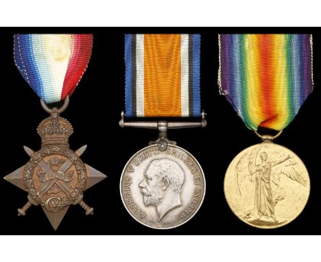 Three: Private A. Rawlings, Royal Fusiliers  1914 Star (8325 Pte. A. Rawlings. 4/R. Fus.); British War and Victory Medals (SR