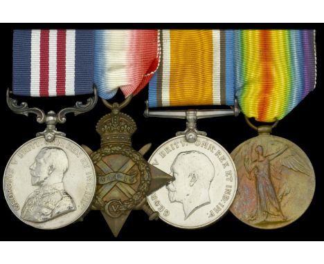 A Great War ‘First Day of the Battle of the Somme’ M.M. group of four awarded to Corporal G. Wilson, East Lancashire Regiment