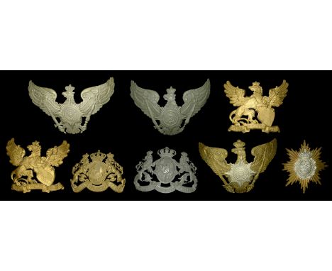 Imperial German Helmet Plates. Comprising a Baden enlisted mans in brass, both fixing loops present. Baden enlisted mans in b