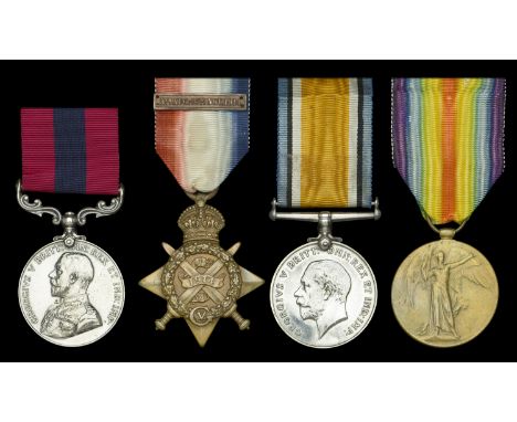 A Great War 1915 ‘Western Front’ D.C.M. group of four awarded to Private A. Collard, 2nd Battalion, East Lancashire Regiment 