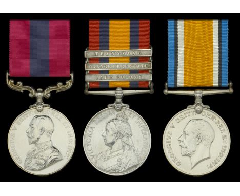 A Great War 1915 ‘Ypres operations’ D.C.M. group of three awarded to Private J. Coyne, 1/9th (The Dumbartonshire) Battalion, 