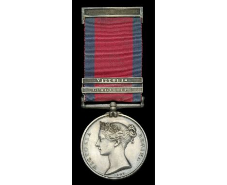 The Military General Service Medal awarded to Lieutenant-Colonel Robert Mullen, K.H., 1st Foot, who served with the 1st Batta