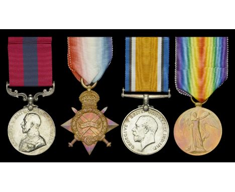 A Great War 1915 ‘Western Front’ D.C.M. group of four awarded to Sergeant J. Clough, 1/8th (Leeds Rifles), West Yorkshire Reg