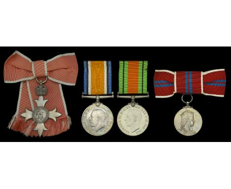 A Great War ‘Civil Division’ M.B.E. group of four awarded to Phyllis Hermione, the Honourable Mrs. Arthur Coke, later Lady Ho