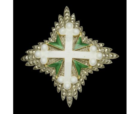 Italy, Kingdom, Order of St. Maurice and St. Lazarus, Grand Officer’s breast star, Vittorio Emanuele III issue, by Cravanzola