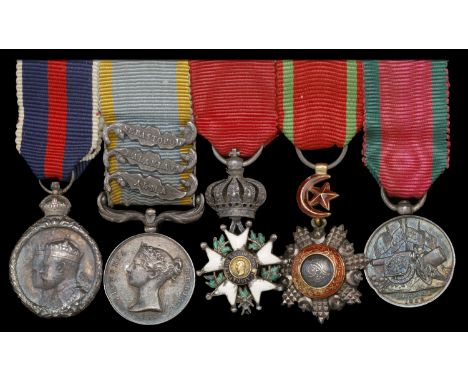 The mounted group of five miniature dress medals worn by Lieutenant-Colonel George, Lord Bingham, Coldstream Guards, Aide-de-