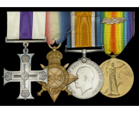 A Great War 1916 ‘Western Front’ M.C. group of four awarded to Captain C. H. Cork, 16th (Service) Battalion, King’s Royal Rif